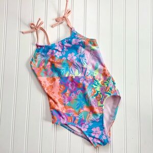 •Cat & Jack• bow detail one piece swimsuit